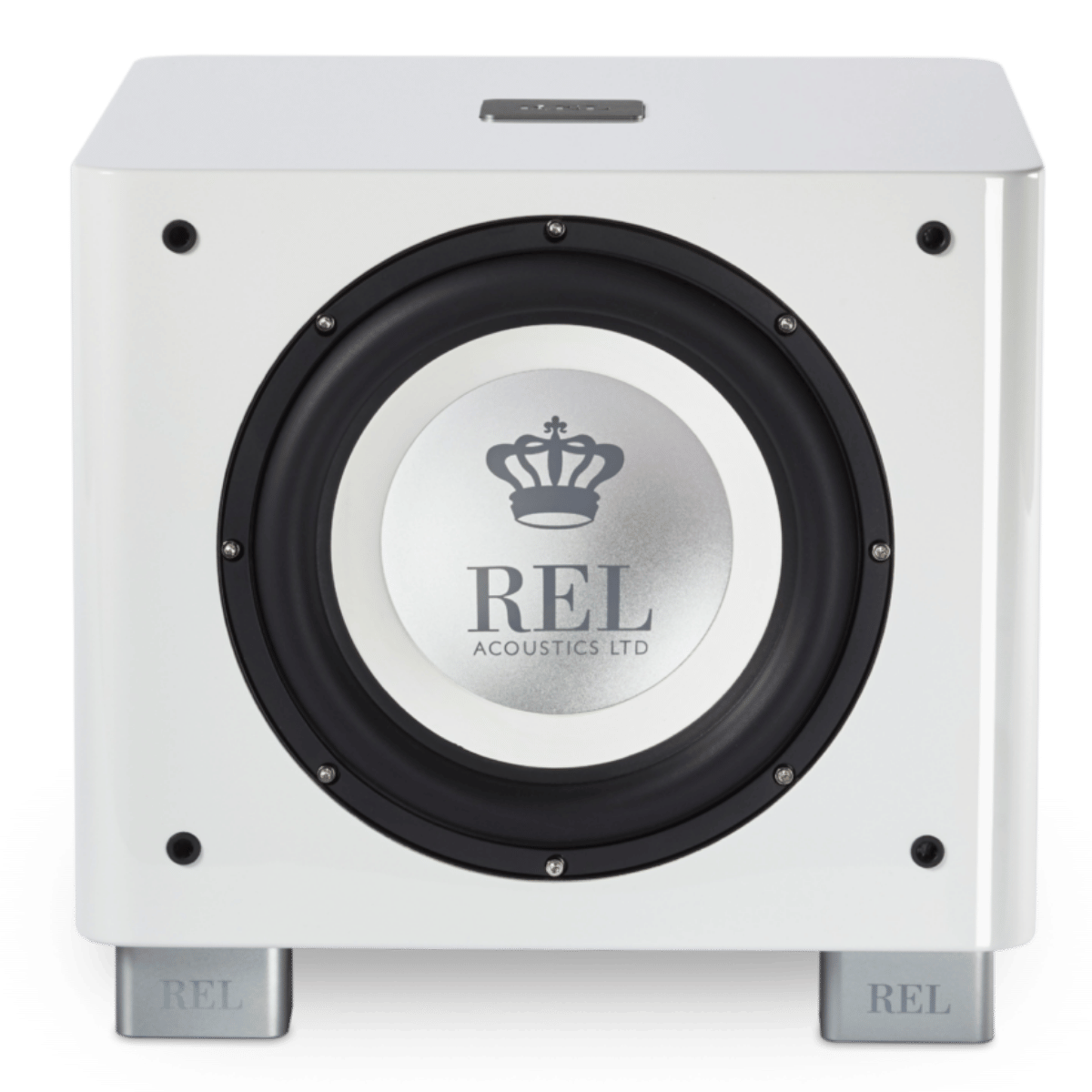 REL T9X 10" subwoofer #colour_high gloss white