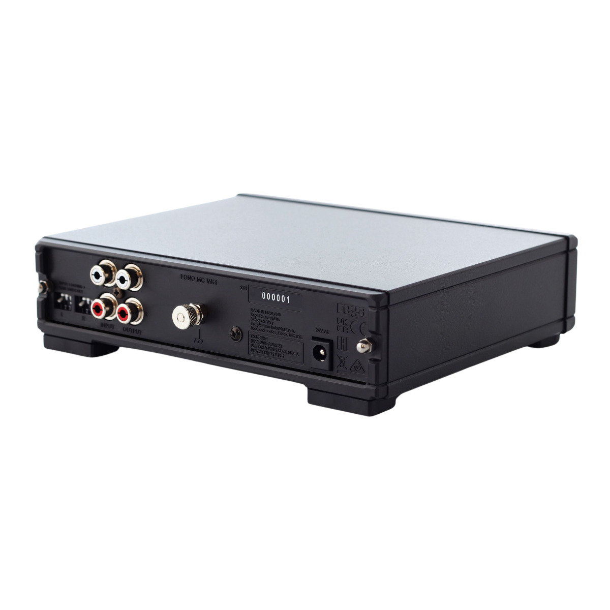 Rega Fono MC MK4 Phono Stage Rear Angle