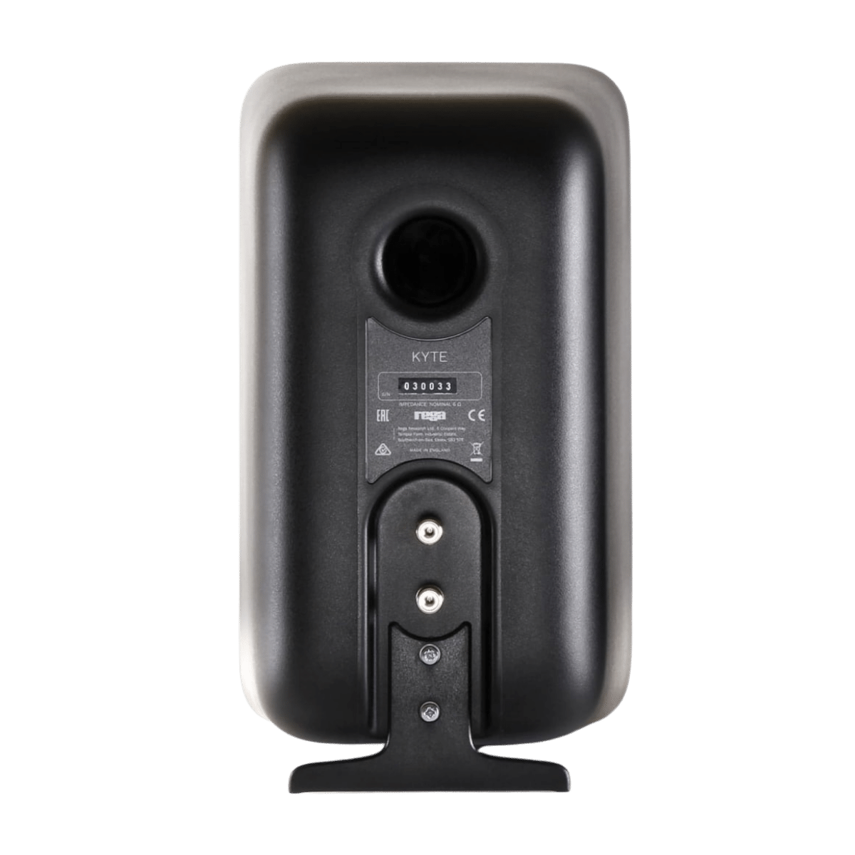 Rega Kyte Bookshelf Speakers product shot rear of speaker