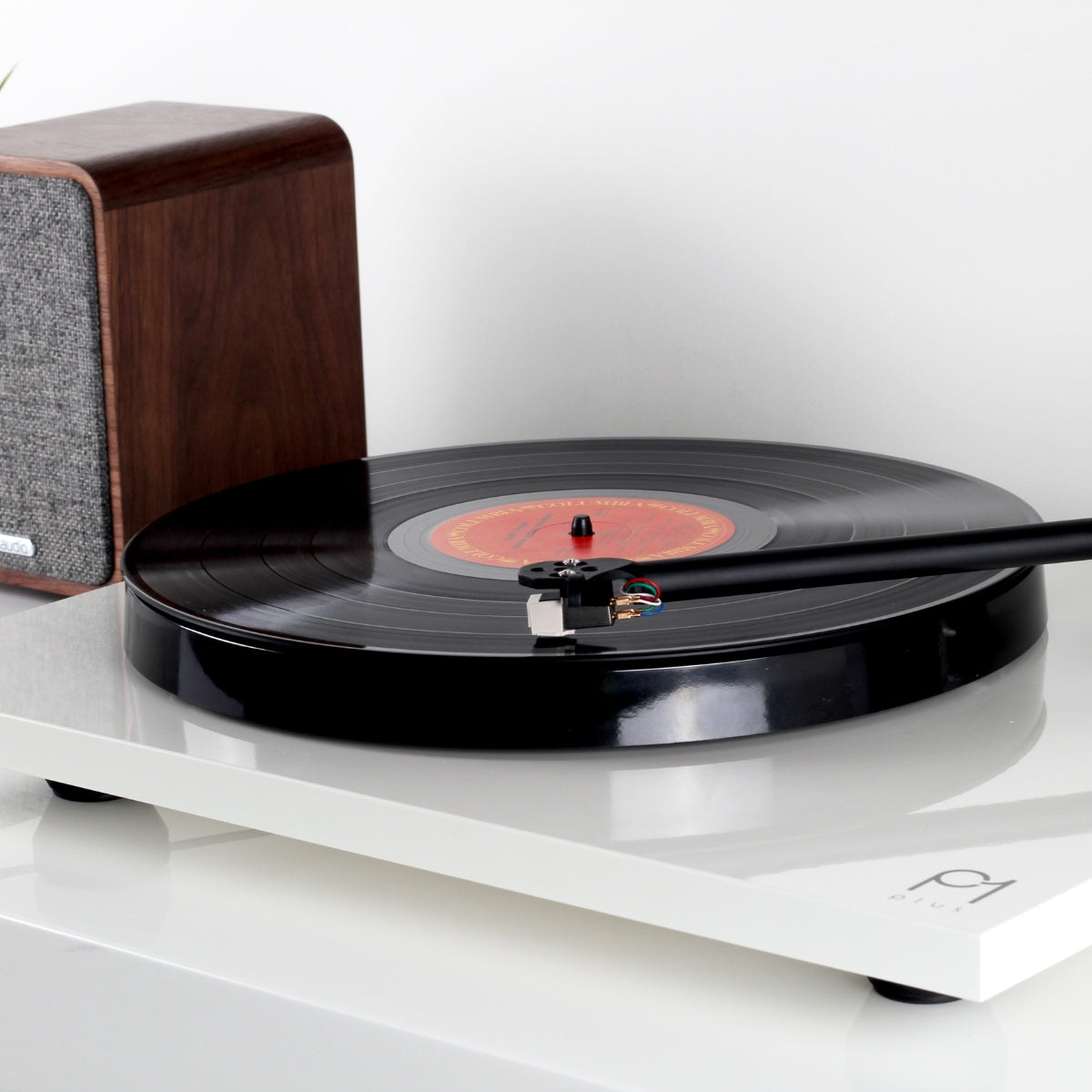 Rega Planar 1 Plus Turntable with built in Phono Stage Matte White #colour_matte white