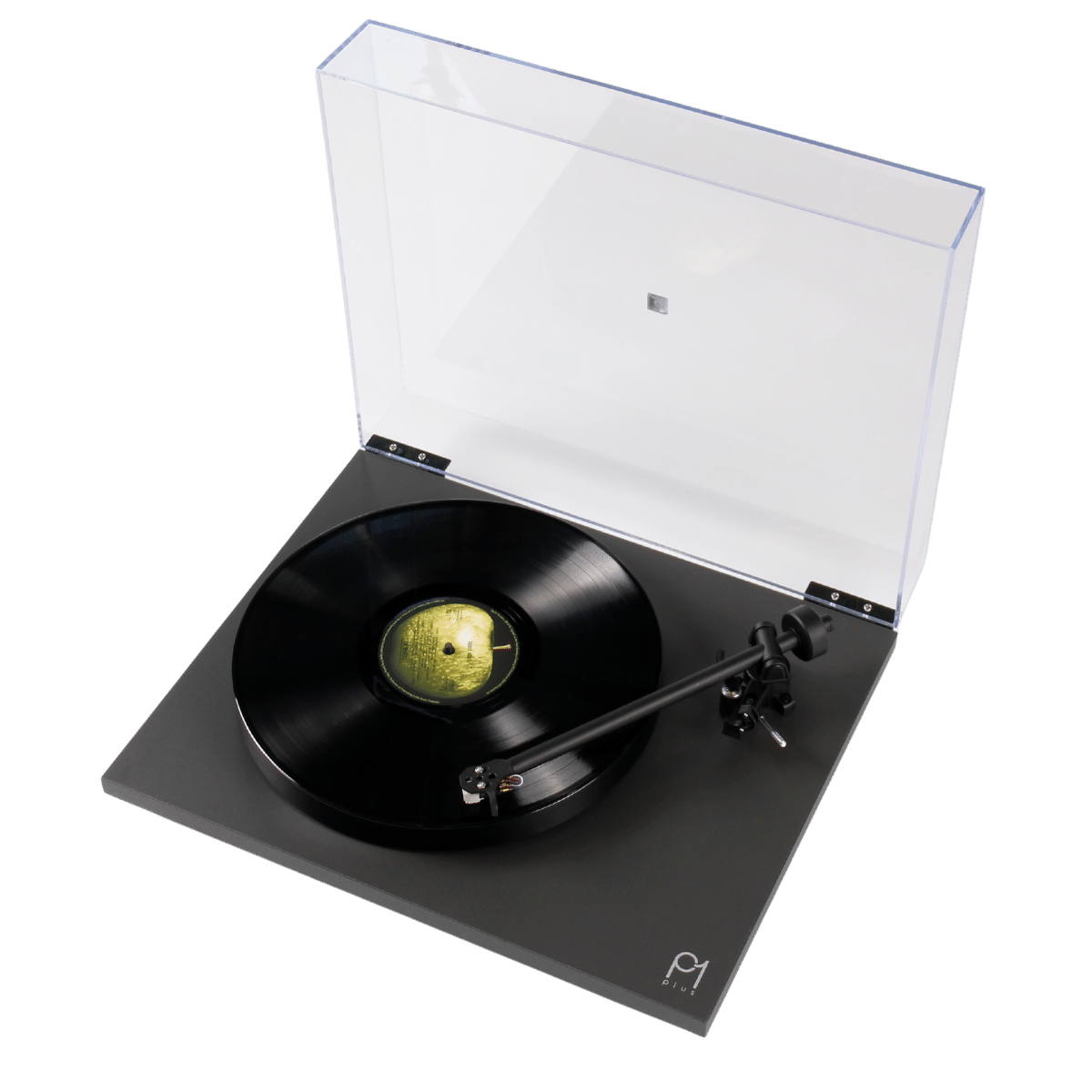 Rega Planar 1 Plus Turntable with built in Phono Stage Matte Black #colour_matte black