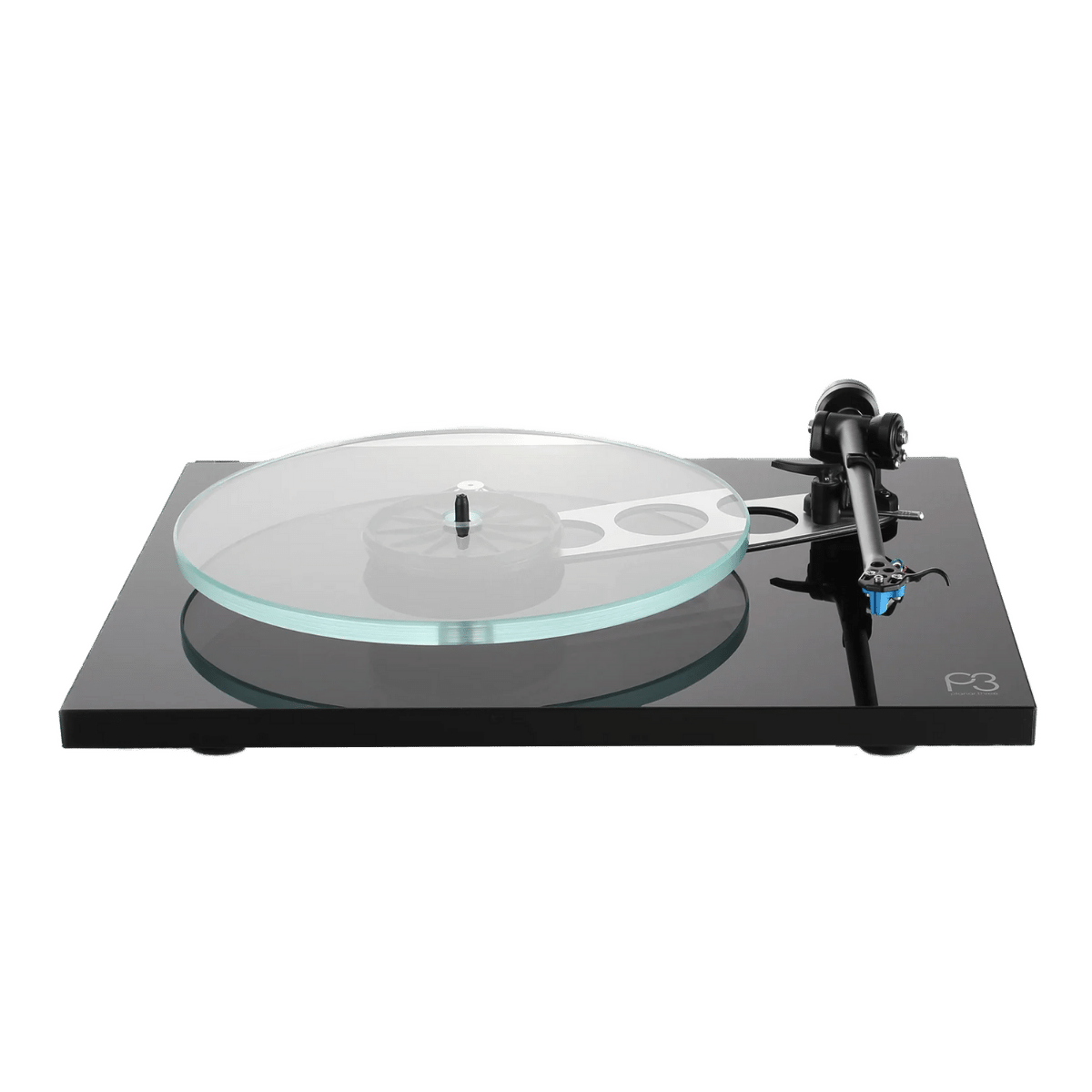 Rega Planar 3 Turntable Black Elys II Cart #colour_gloss black