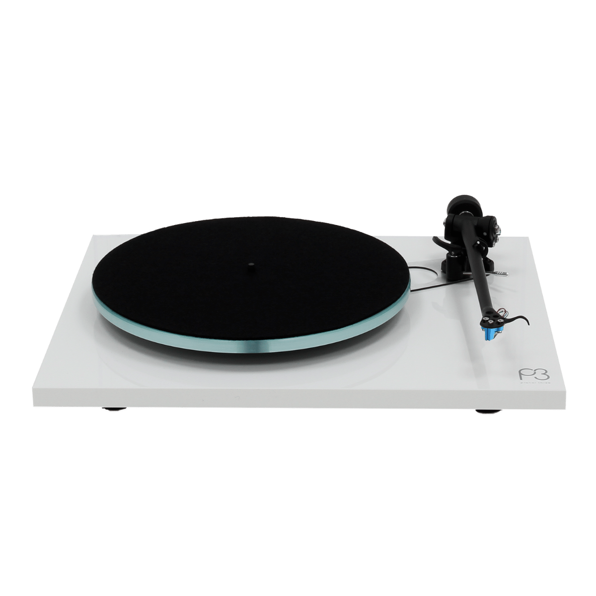 Rega Planar 3 Turntable White Elys 2 Cart #colour_gloss white