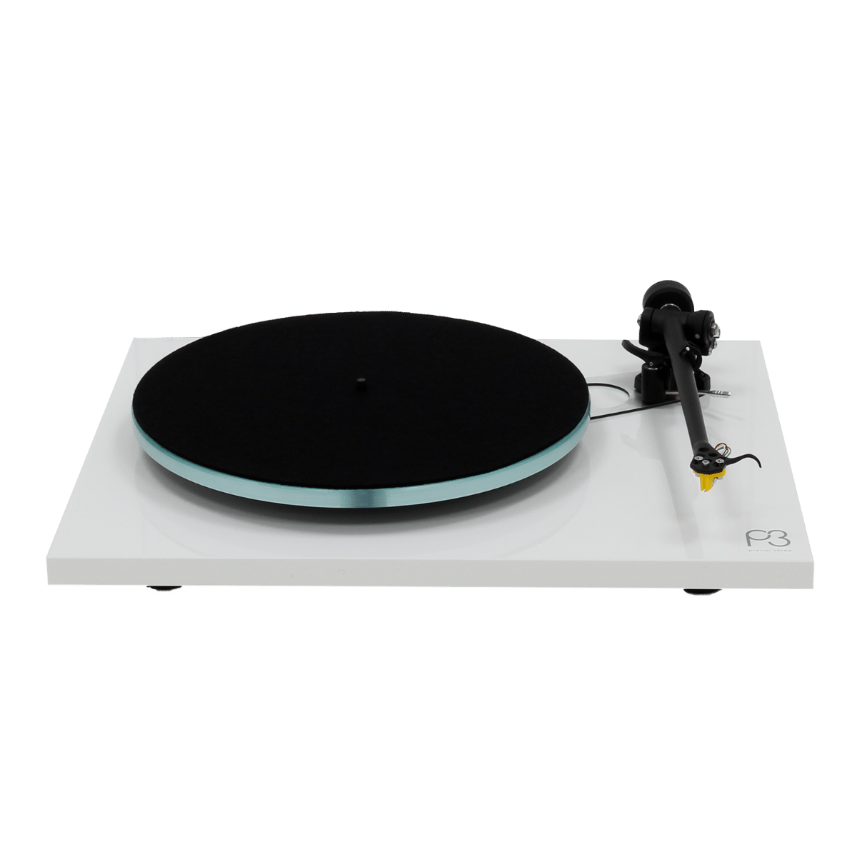 Rega Planar 3 Turntable White Exact Cart #colour_gloss white