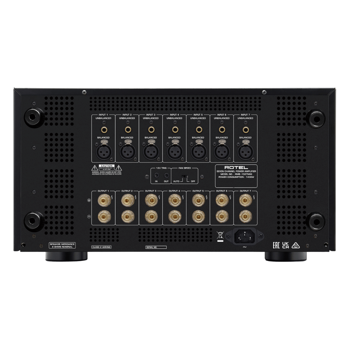Rotel RMB-1587 MKII 7-Channel Power Amplifier Black