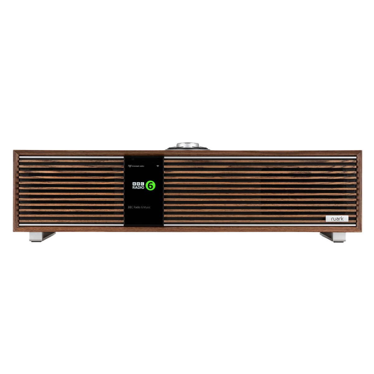Ruark Audio R410 Wireless Music System #colour_Fused Walnut Veneer Cabinet and Grille
