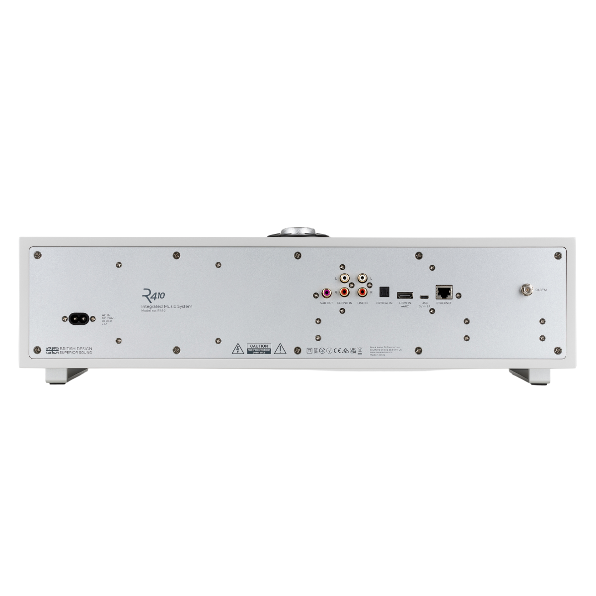 Ruark Audio R410 Wireless Music System #colour_Soft Grey with Walnut Grille