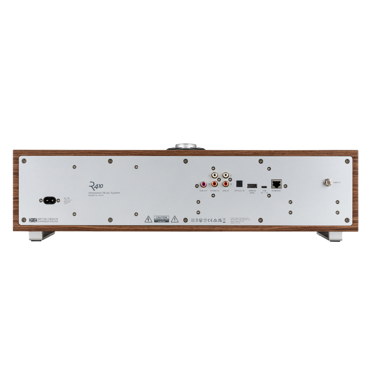 Ruark Audio R410 Wireless Music System #colour_Fused Walnut Veneer Cabinet and Grille