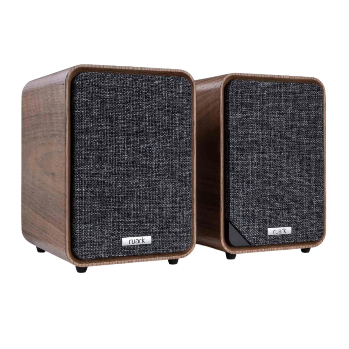 Ruark MR1 MK3 #colour_Rich Walnut veneer with slate grey fabric grille