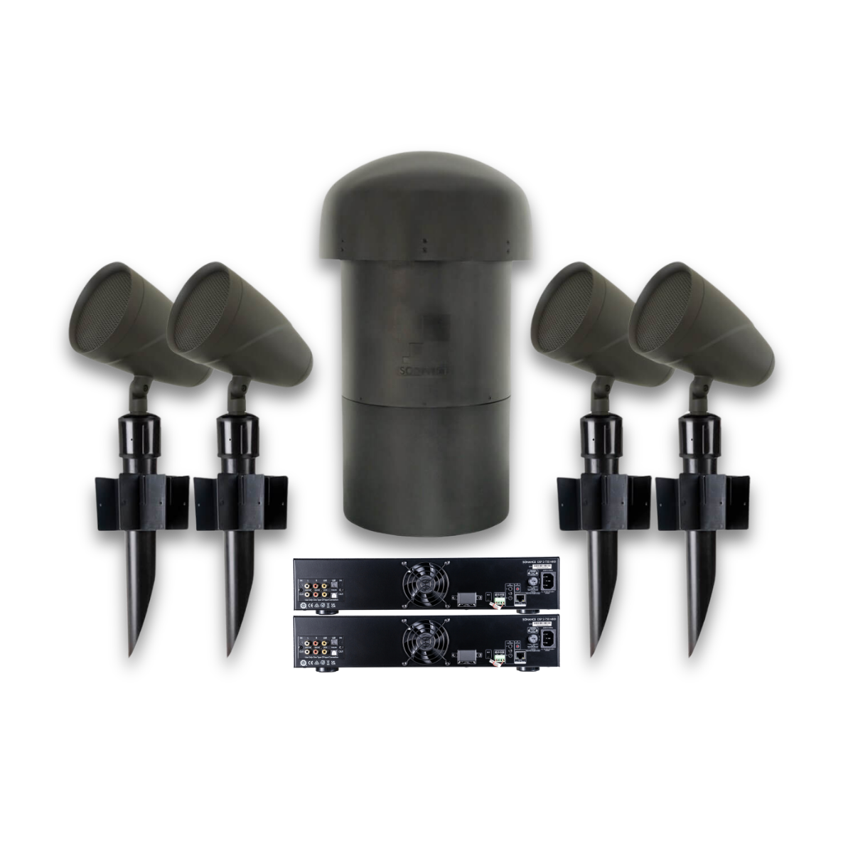 Sonance 4.1 Pack LS6T SAT + LS12T SUB Inc 2 x DSP 2-750 MKIII Amps – SLS | Sonance