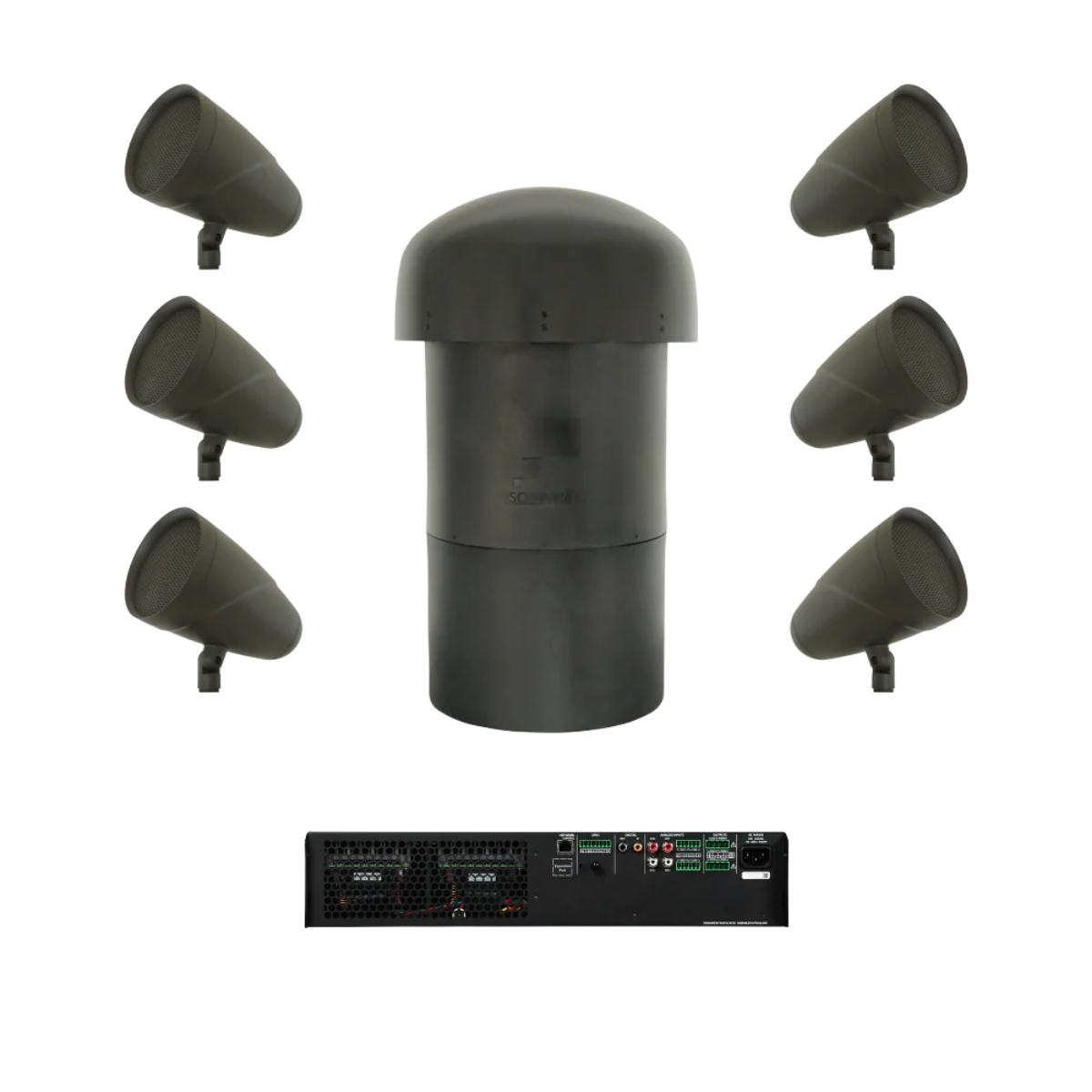 Sonance 6.1 Pack LS6T SAT + LS12T SUB Pack Inc PowerZone Connect 2004 Amp – SLS | Sonance