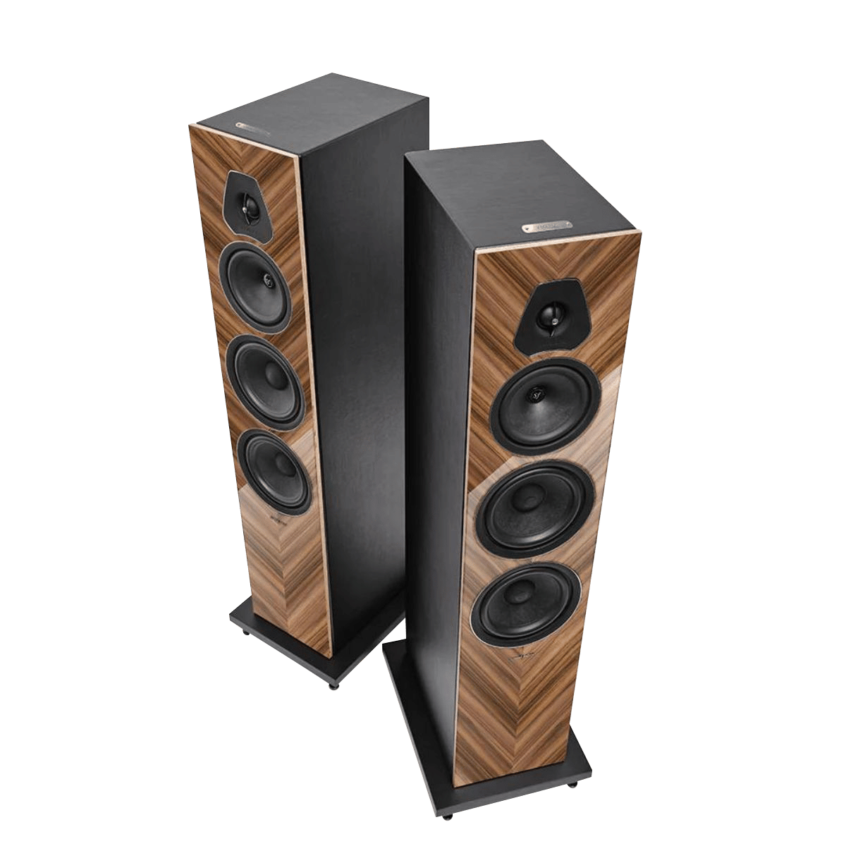 Sonus Faber Lumina V Amator Floorstanding Speakers #colour_walnut & black leather