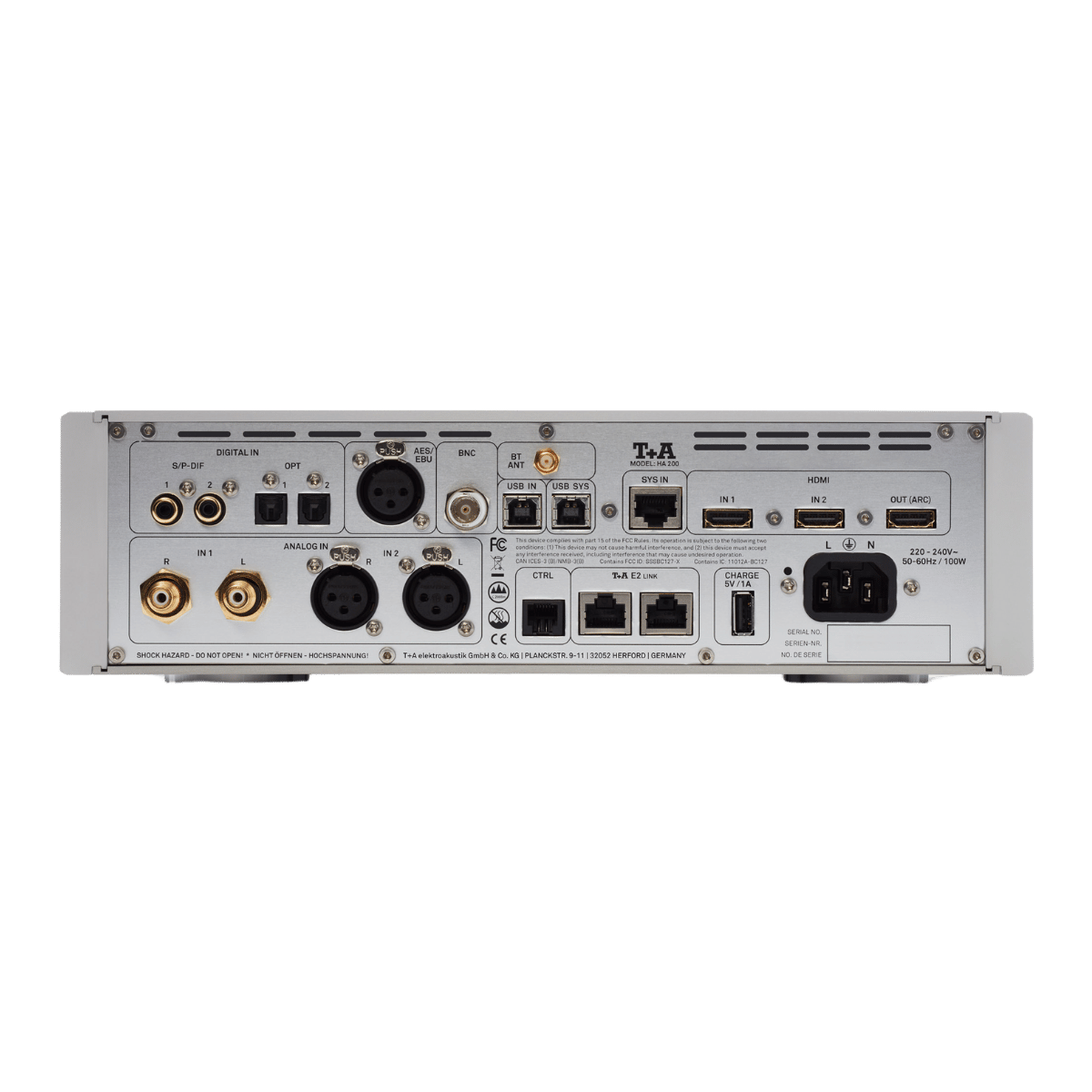 T+A Hi-Fi HA 200 Headphone Amplifier Silver #colour_silver