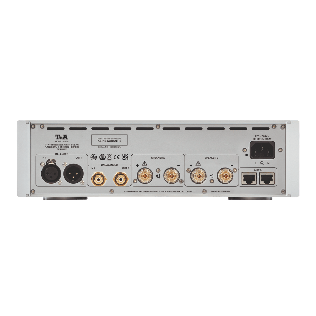 T+A Hi-Fi M 200 Mono Power Amplifier Silver #colour_silver