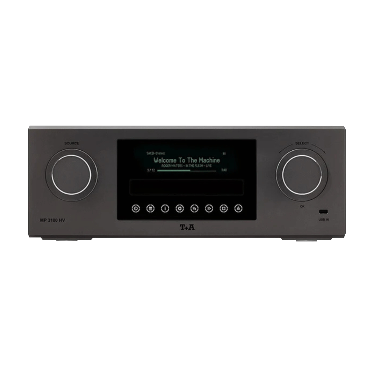 T+A Hi-Fi MP 3100 HV Multi Source SACD Player Titanium #colour_titanium