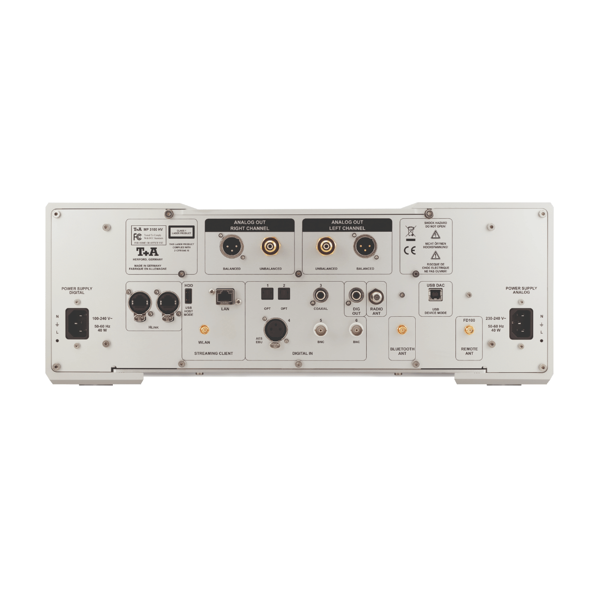 T+A Hi-Fi MP 3100 HV Multi Source SACD Player Silver #colour_silver