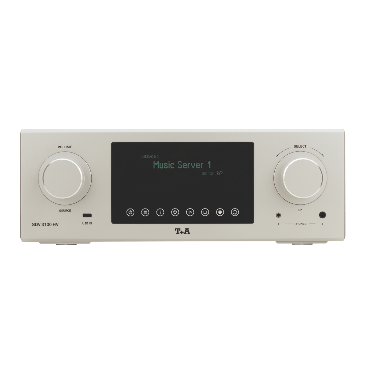 T+A Hi-Fi SDV 3100 HV Reference Streaming DAC/Preamp Silver #Colour_silver