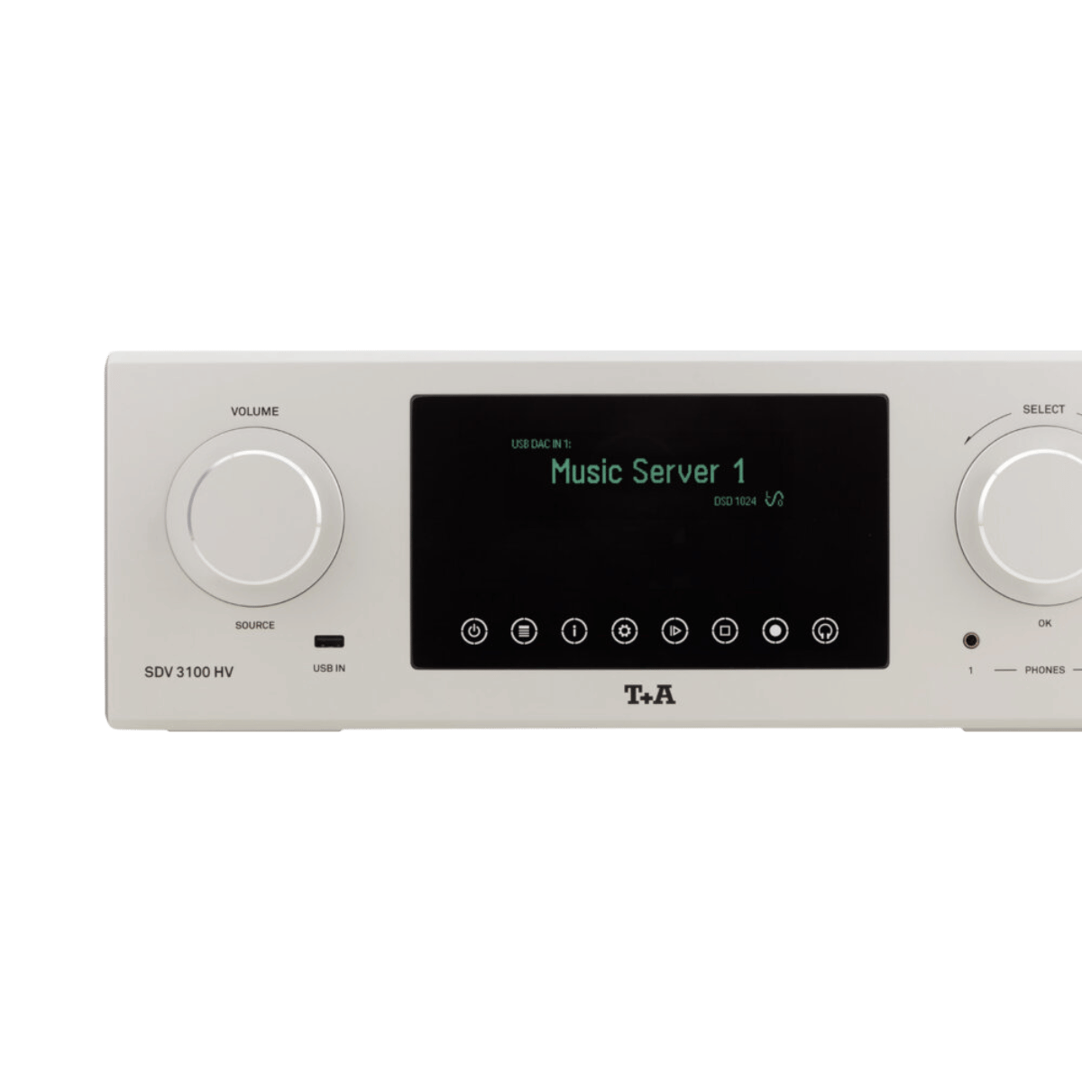 T+A Hi-Fi SDV 3100 HV Reference Streaming DAC/Preamp Silver #Colour_silver