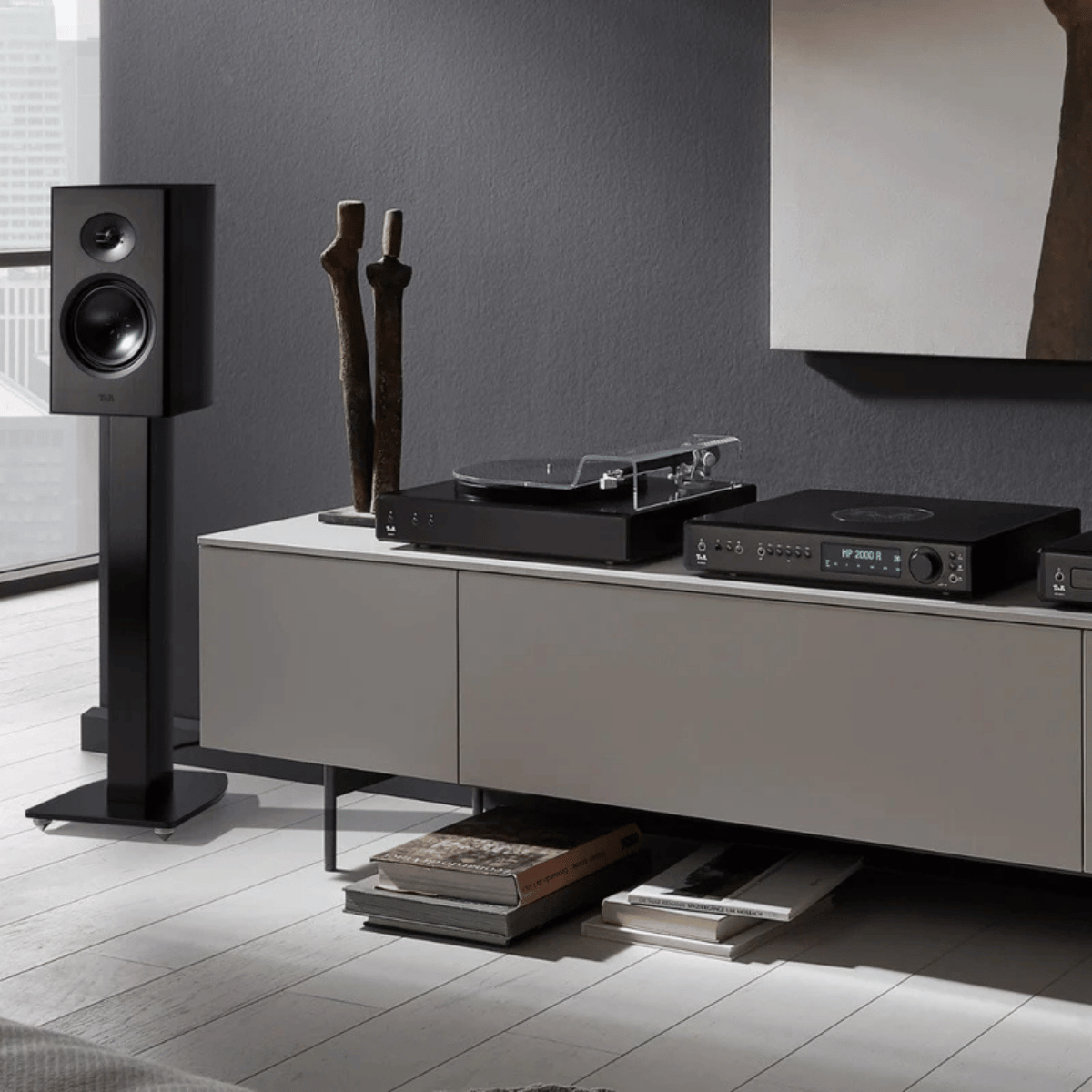 T+A Hi-Fi Talis LS 300 Speaker Stands Black #colour_black