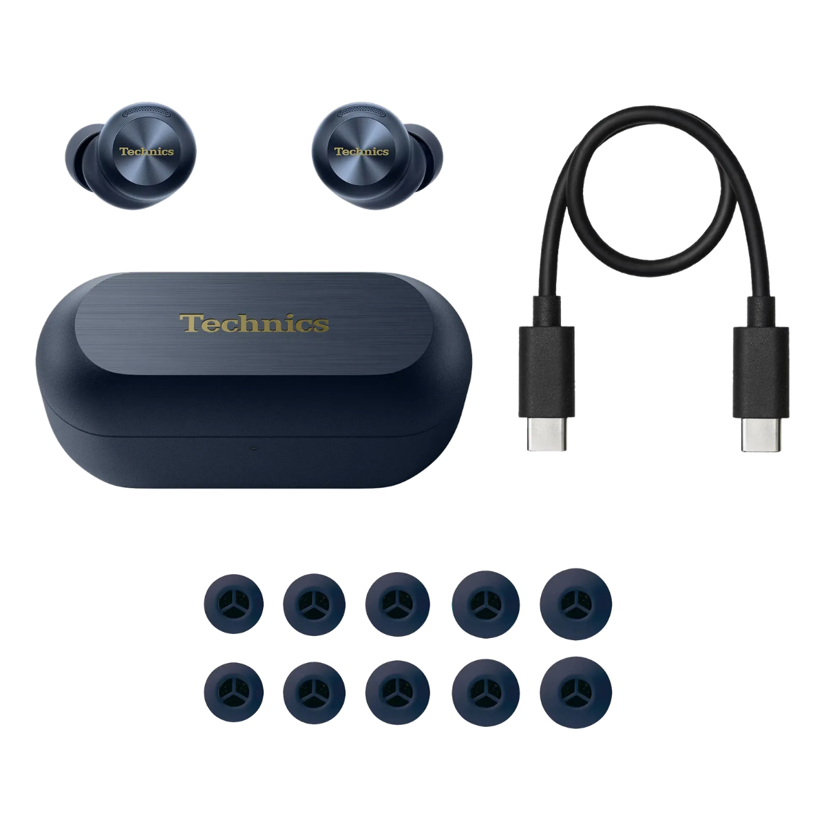 Technics EAH-AZ100 True Wireless Earbuds with Magnetic Fluid Driver Midnight Blue #colour_Midnight Blue