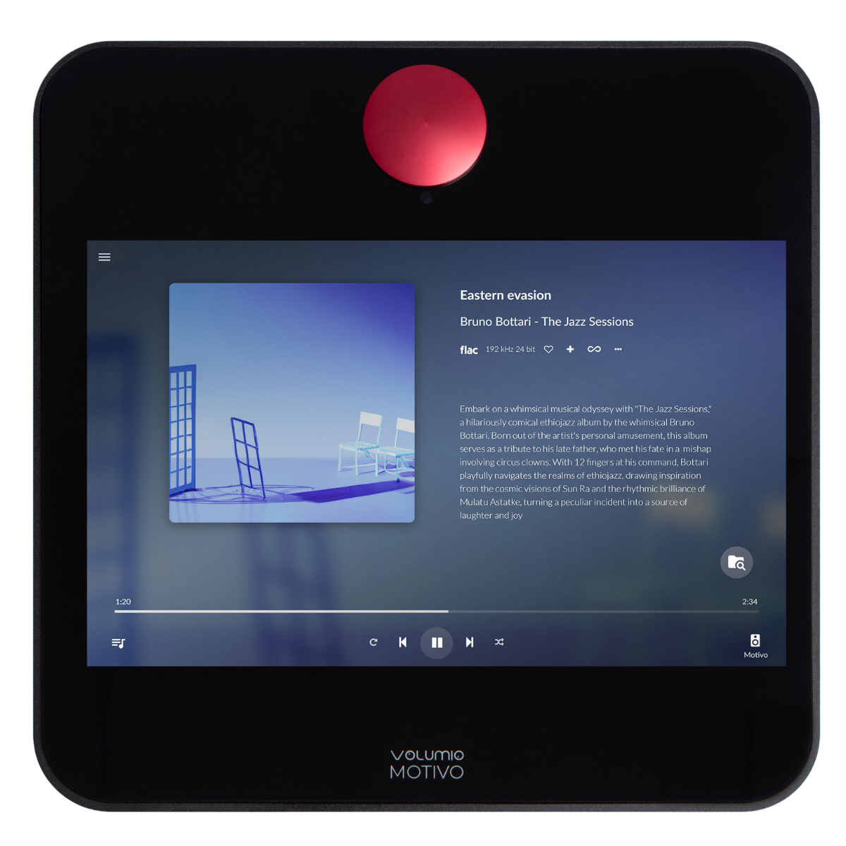 VOLUMIO Motivo Touchscreen Streamer and Headphone Amp