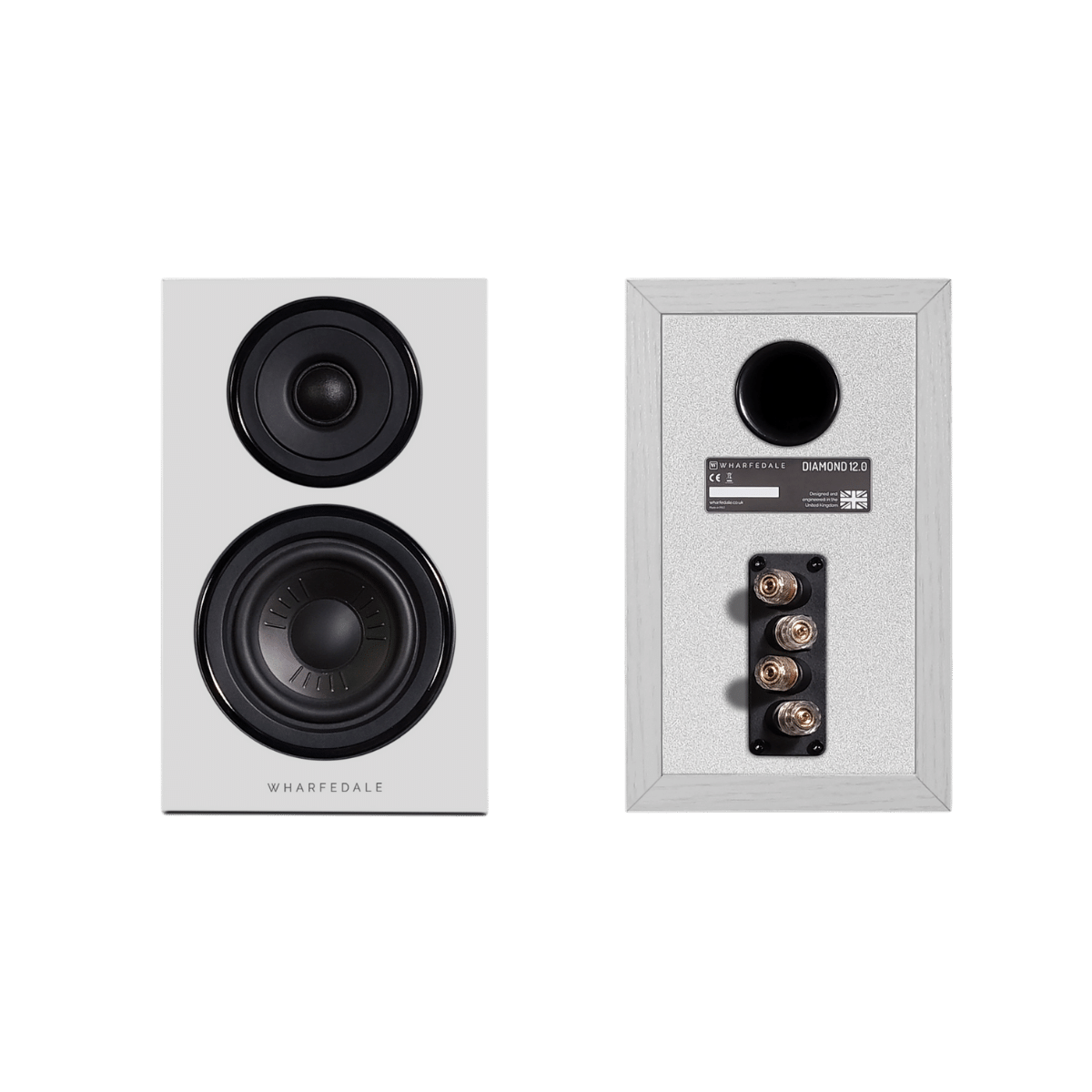 Wharfedale Diamond 12.0 Bookshelf Speakers White #colour_white