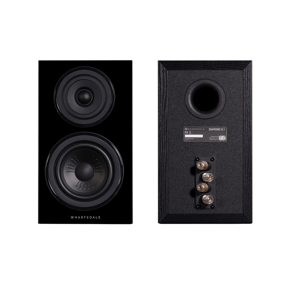 Wharfedale Diamond 12.1 Bookshelf Speaker Black #colour_black