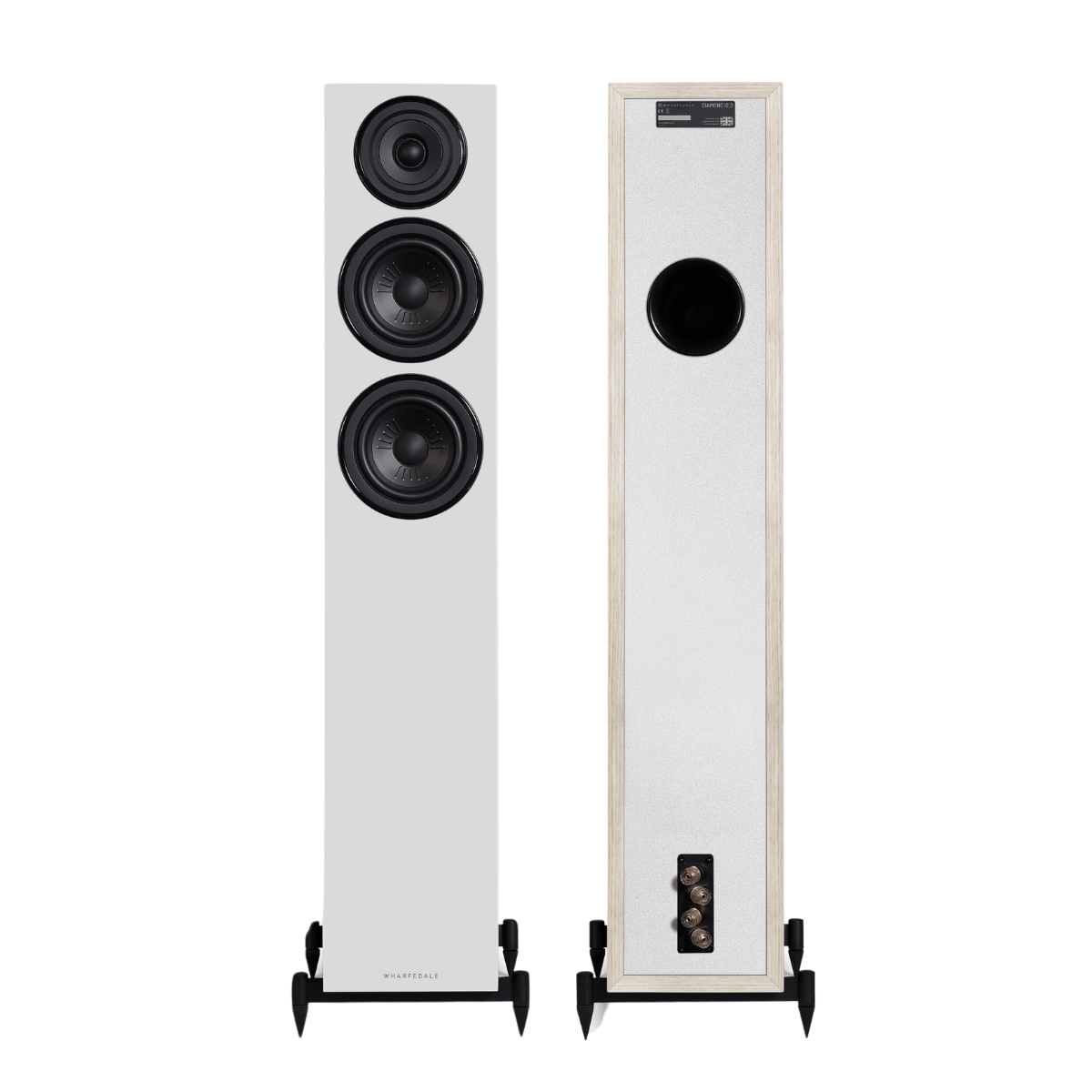 Wharfedale Diamond 12.3 Floorstanding Speakers #colour_light oak
