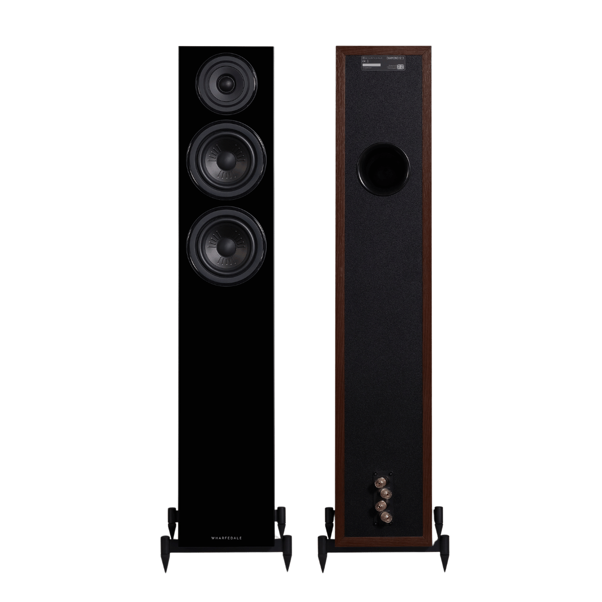 Wharfedale Diamond 12.3 Floorstanding Speakers #colour_dark walnut