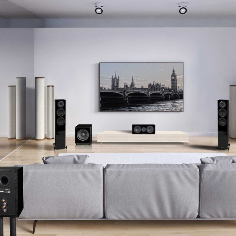Wharfedale Diamond 12.3 Floorstanding Speakers #colour_dark walnut