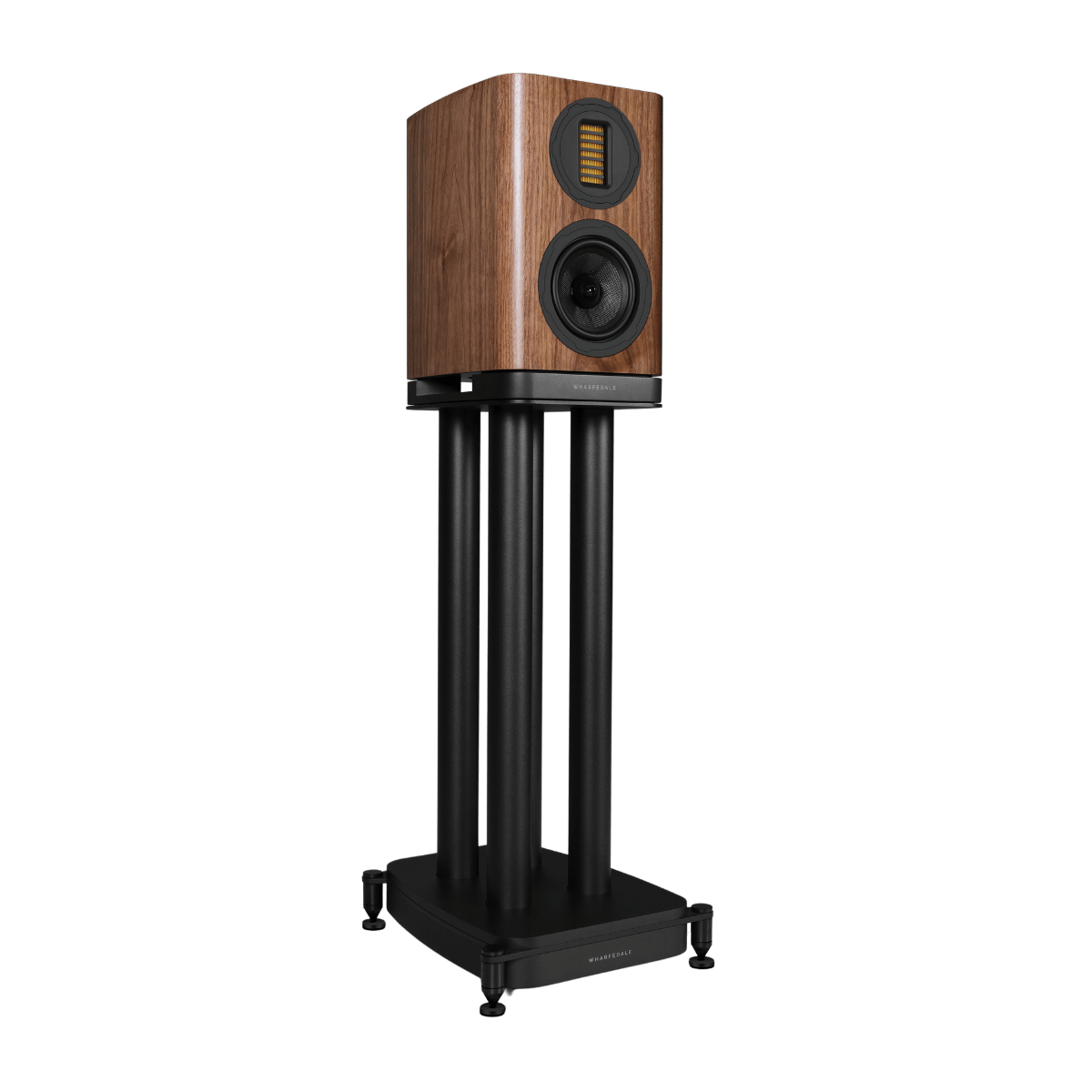 Wharfedale EVO5.1 Bookshelf Speakers with stand Walnut #colour_walnut