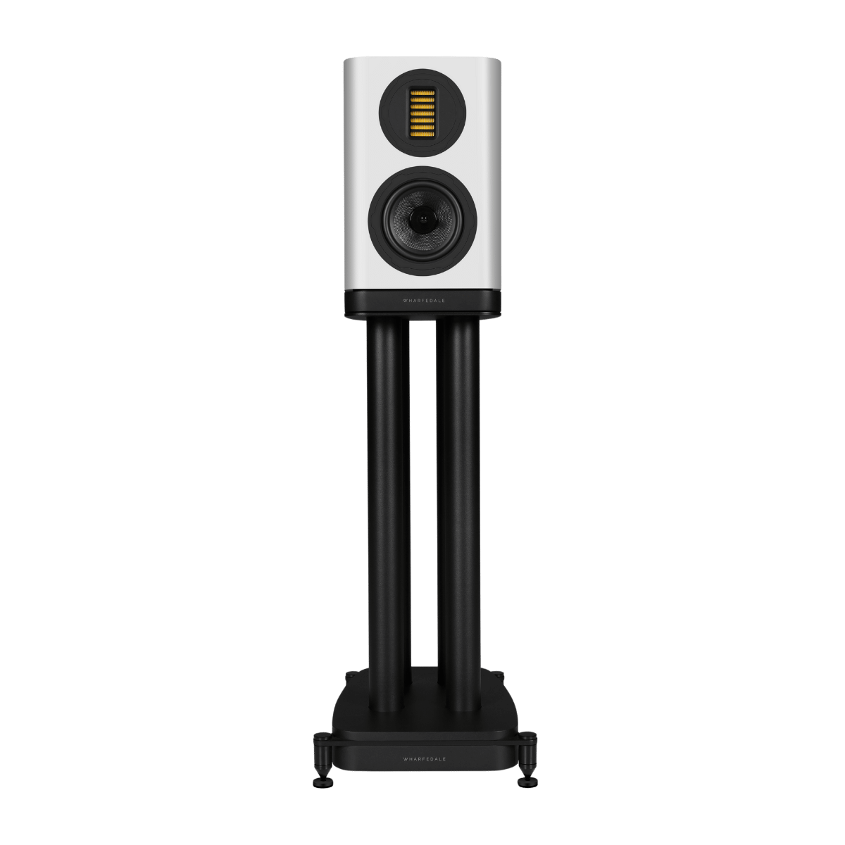 Wharfedale EVO5.1 Bookshelf Speakers with stand White #colour_white