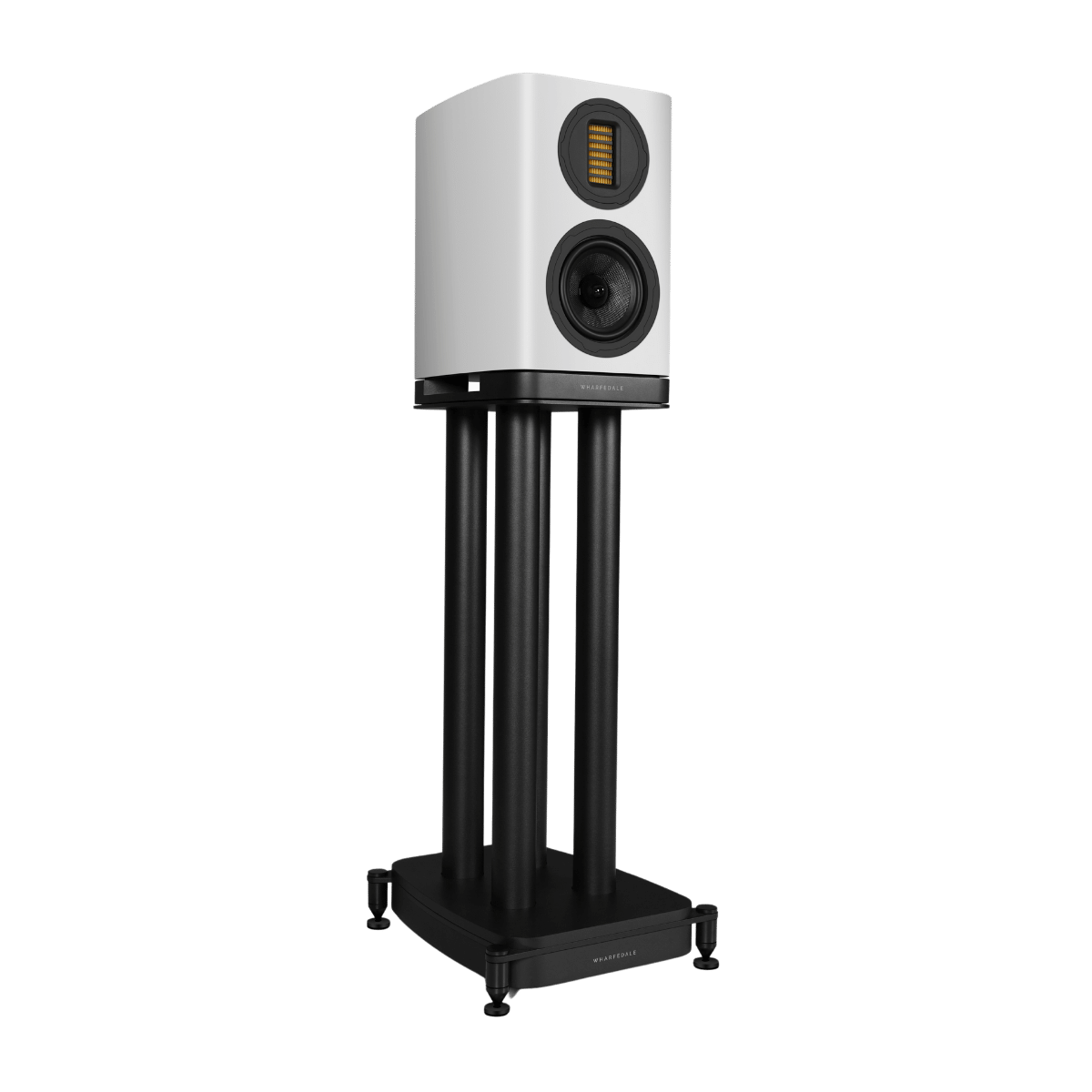 Wharfedale EVO5.1 Bookshelf Speakers with stand White #colour_white