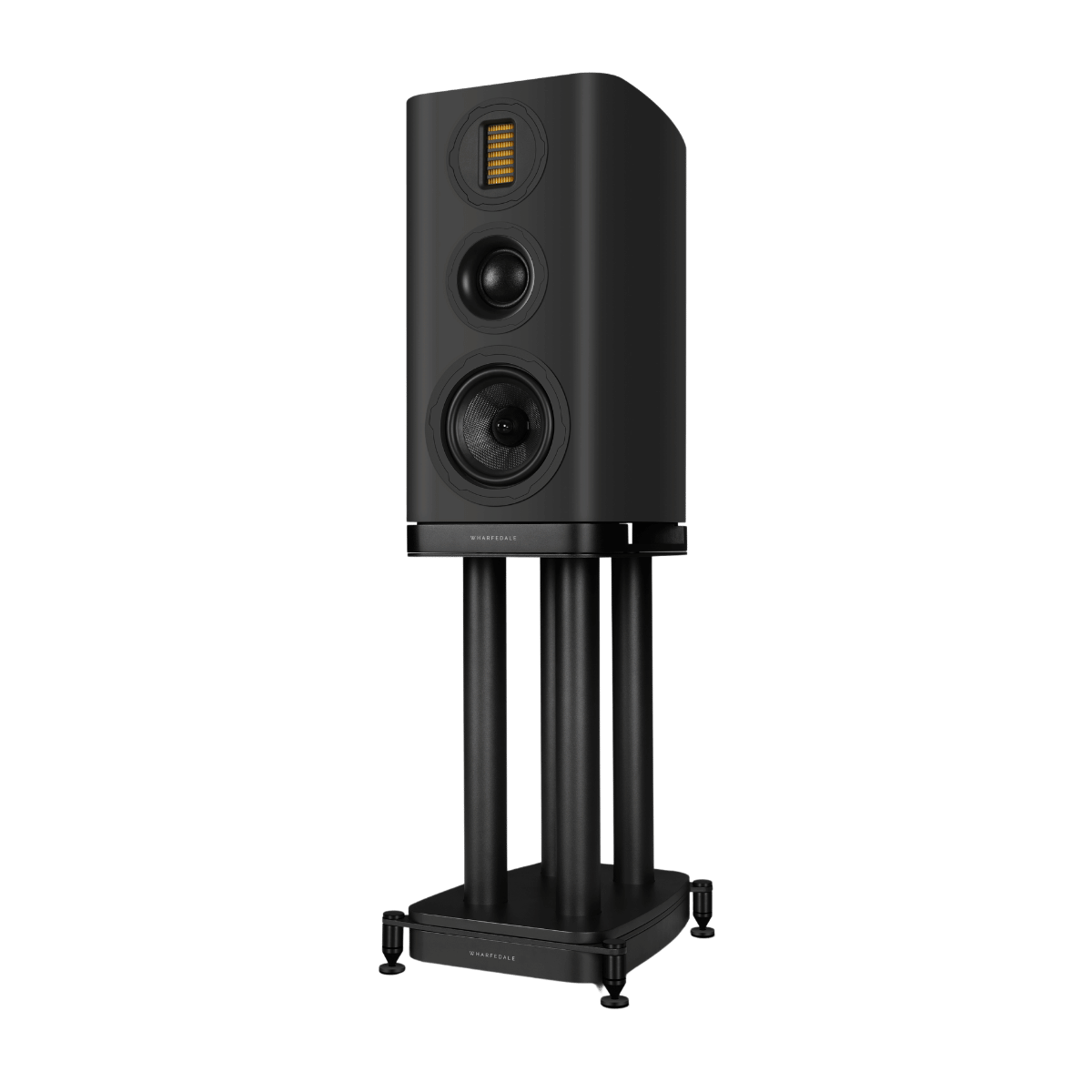 Wharfedale EVO5.2 Standmount Speakers with stand Black #colour_black