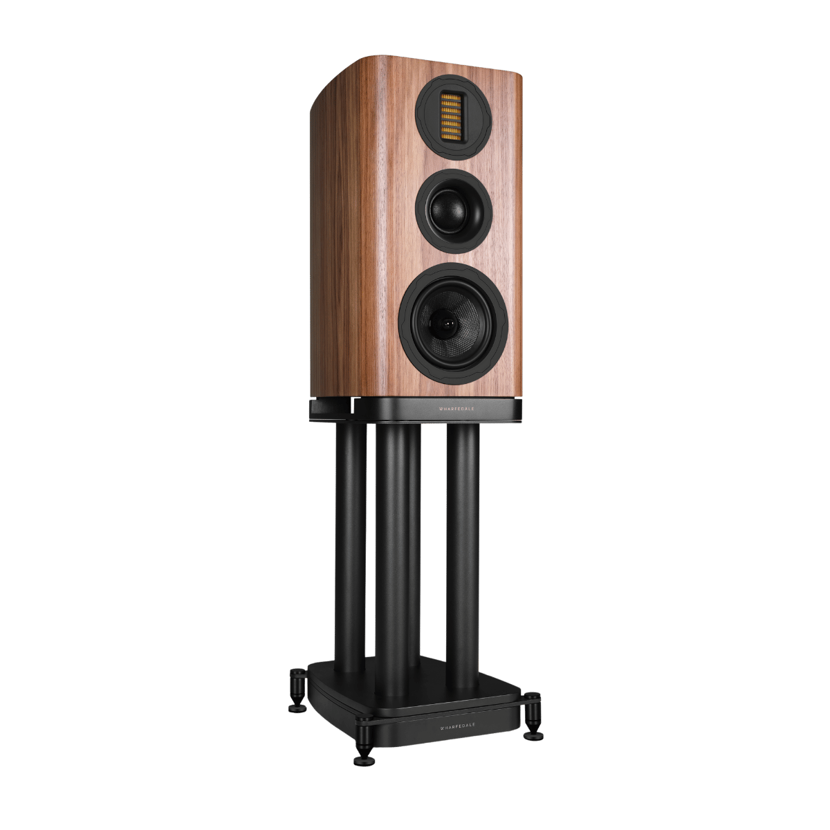 Wharfedale EVO5.2 Standmount Speakers with stand Walnut #colour_walnut