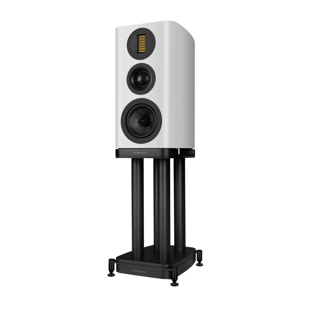 Wharfedale EVO5.2 Standmount Speakers with stand White #colour_white
