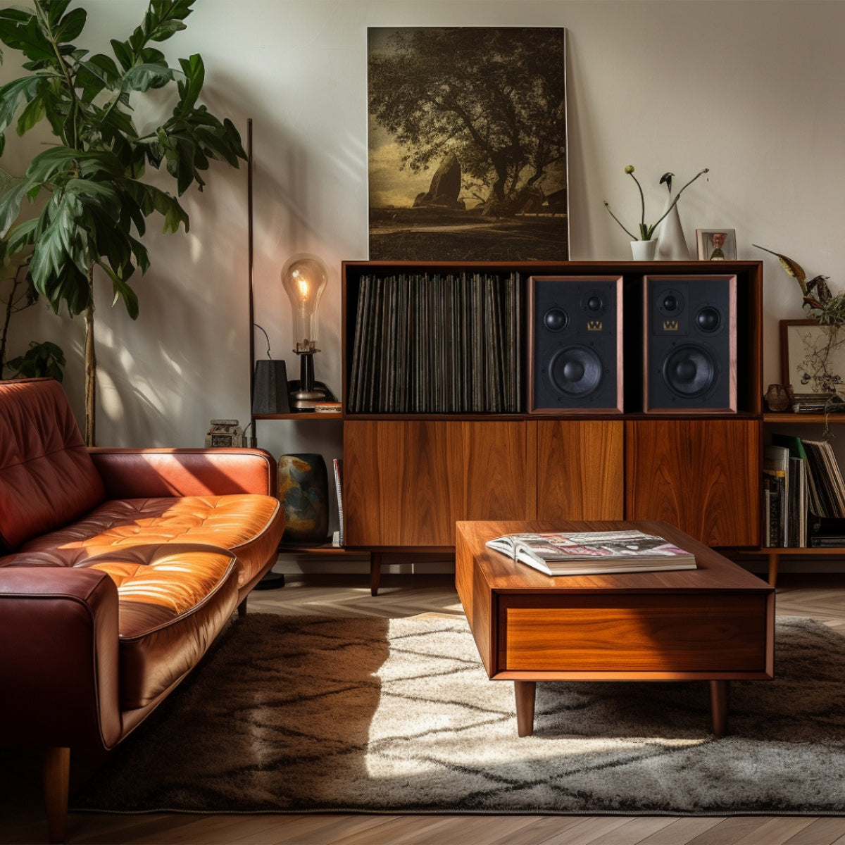 Wharfedale Super Denton Bookshelf Speakers Walnut #colour_walnut