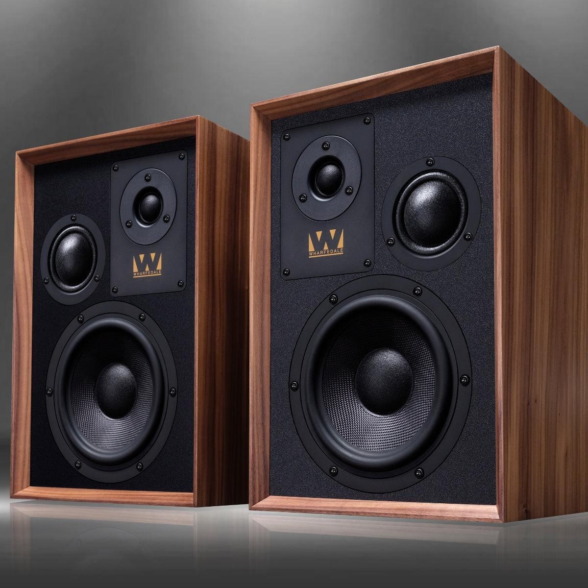 Wharfedale Super Denton Bookshelf Speakers Walnut #colour_walnut