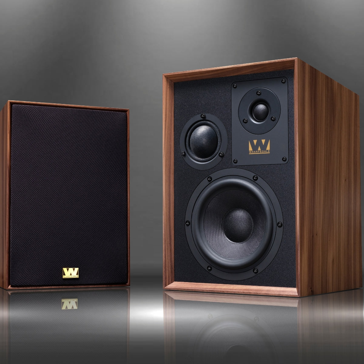 Wharfedale Super Denton Bookshelf Speakers Walnut #colour_walnut