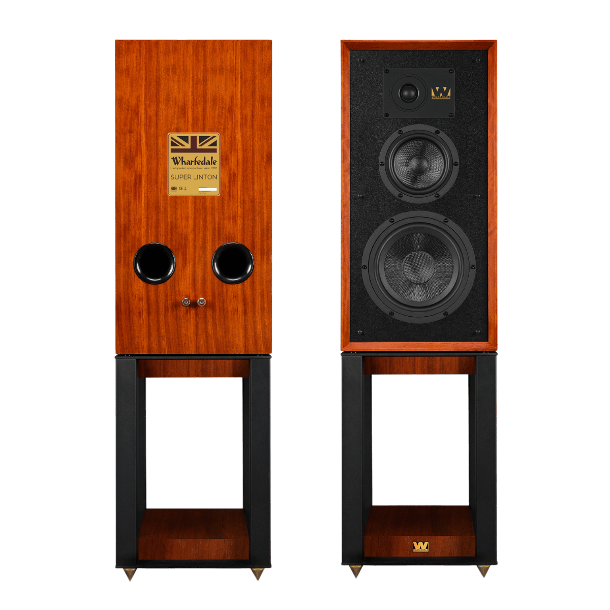 Wharfedale Super Linton Loudspeakers Mahogany #colour_mahogany