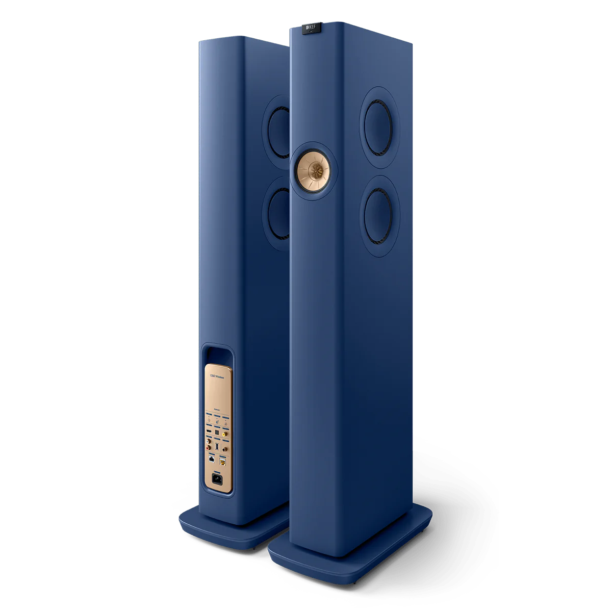 KEF LS60 Wireless | Active Floorstanding Speakers #colour_royal blue