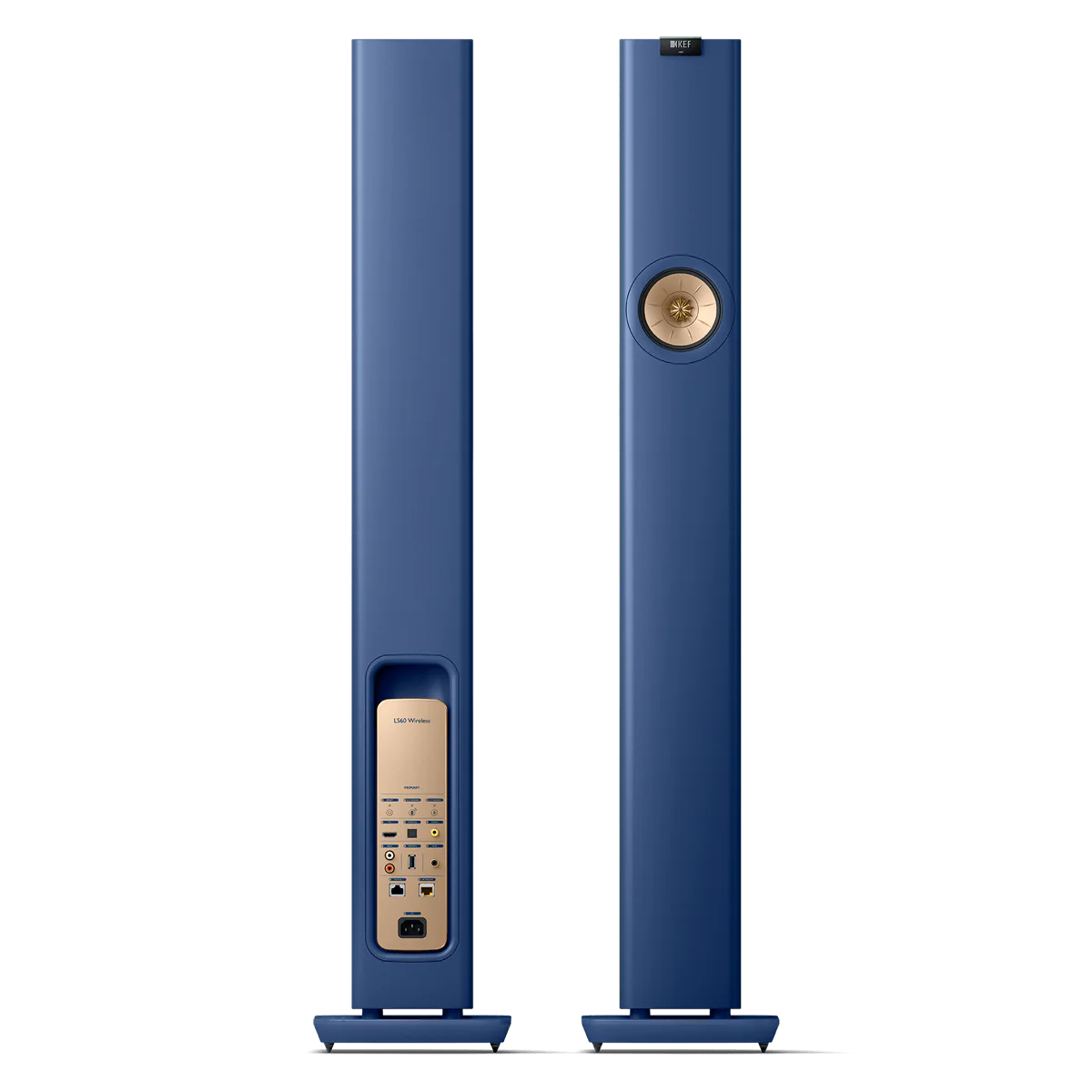 KEF LS60 Wireless | Active Floorstanding Speakers #colour_royal blue