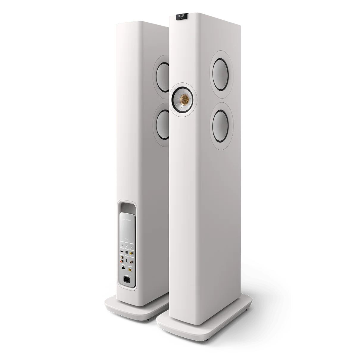 KEF LS60 Wireless | Active Floorstanding Speakers #colour_mineral white