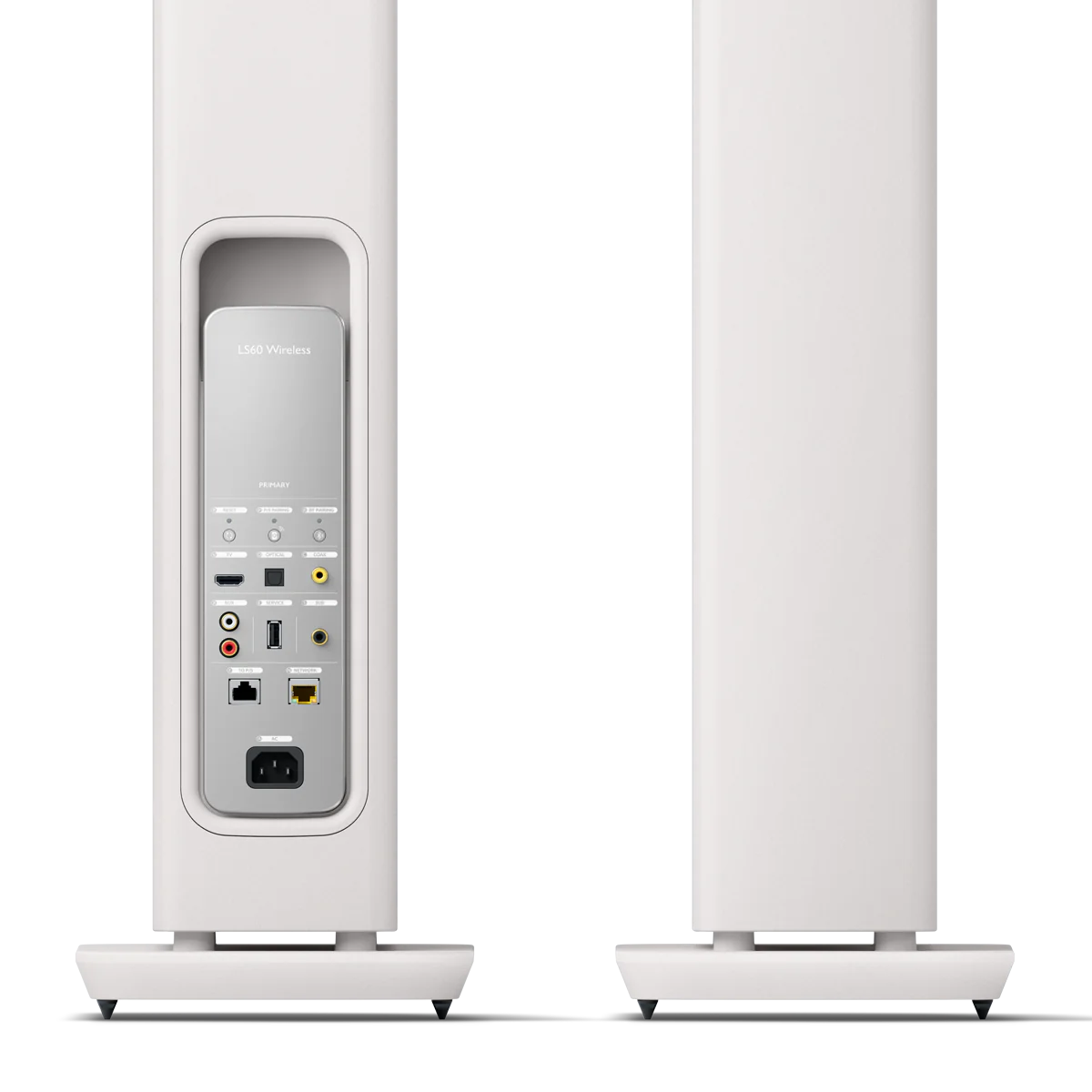 KEF LS60 Wireless | Active Floorstanding Speakers #colour_mineral white