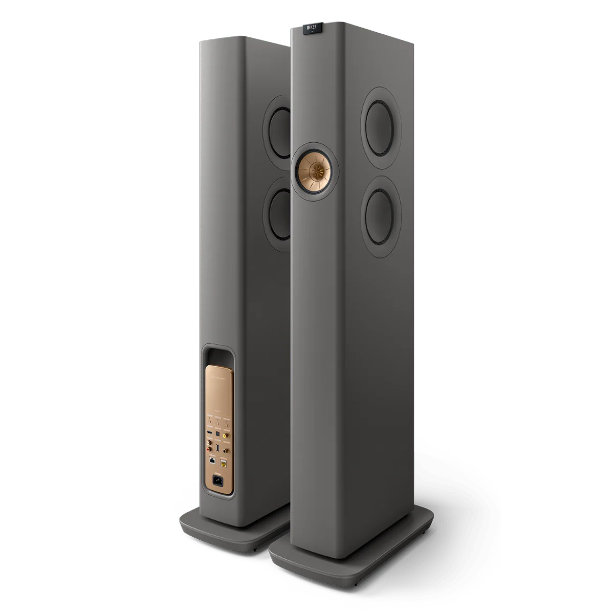 KEF LS60 Wireless | Active Floorstanding Speakers #colour_titanium grey