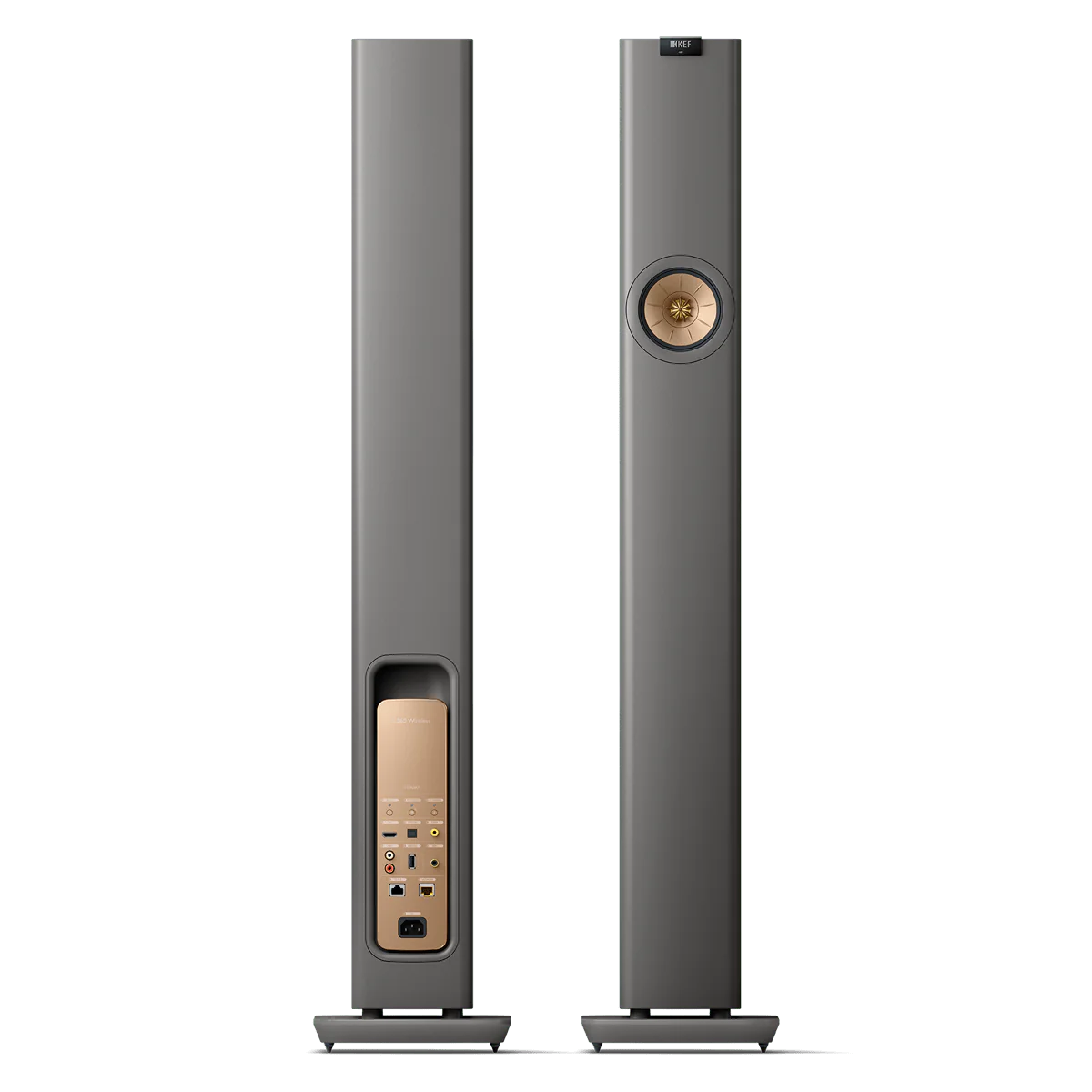 KEF LS60 Wireless | Active Floorstanding Speakers #colour_titanium grey