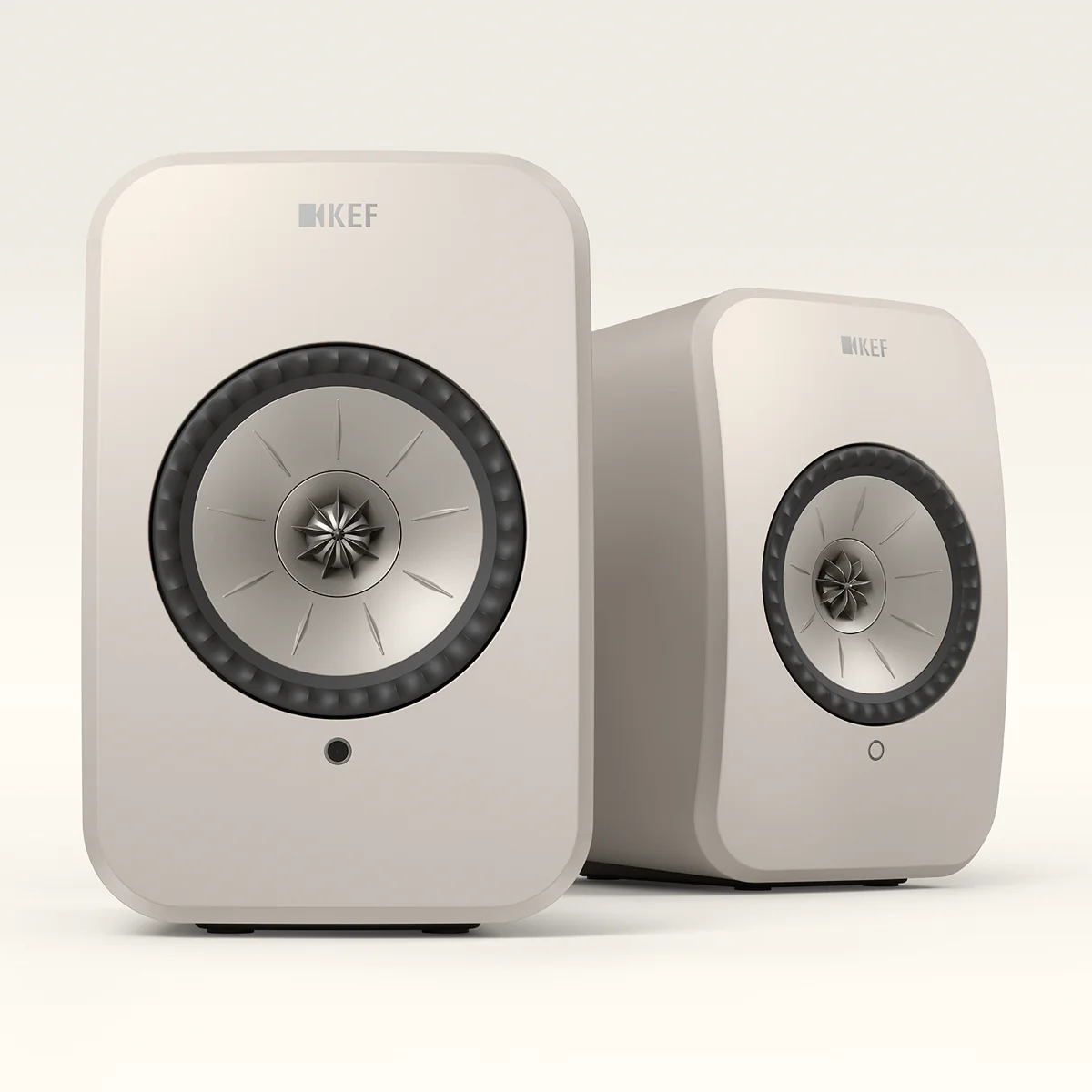 KEF LSX II LT Wireless Active Hi-Fi Speakers #colour_stone white