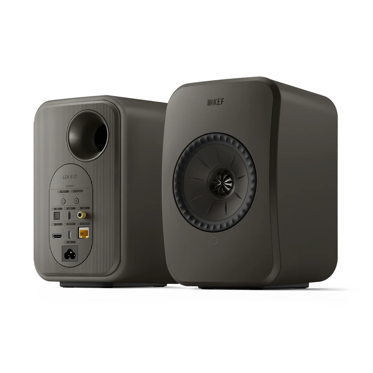 KEF LSX II LT Wireless Active Hi-Fi Speakers  inputs #colour_graphite grey