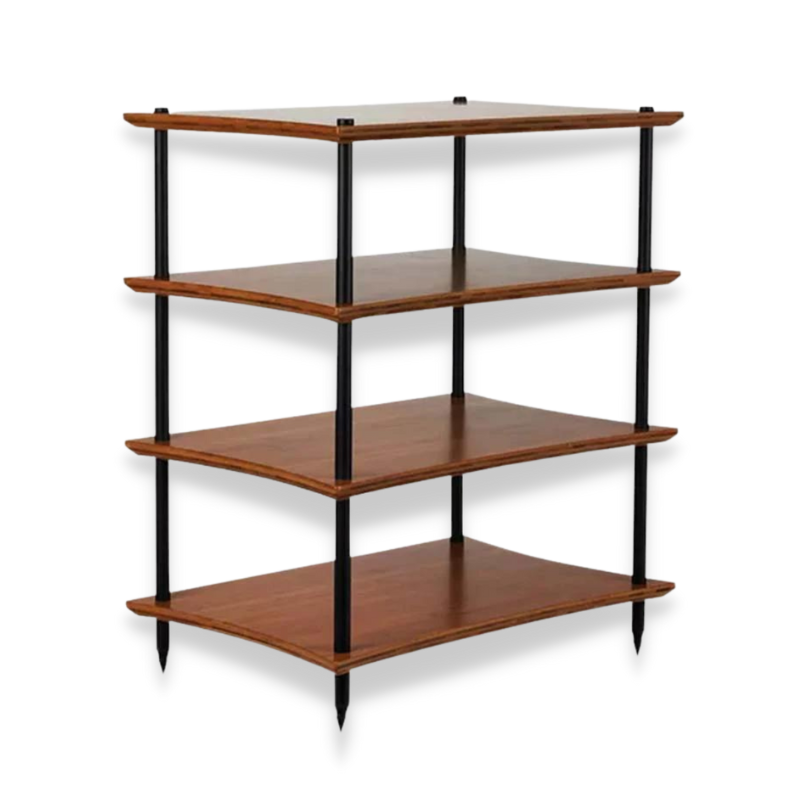 Quadraspire Q4 Evo Bamboo 4-Tier Hi-fi Rack