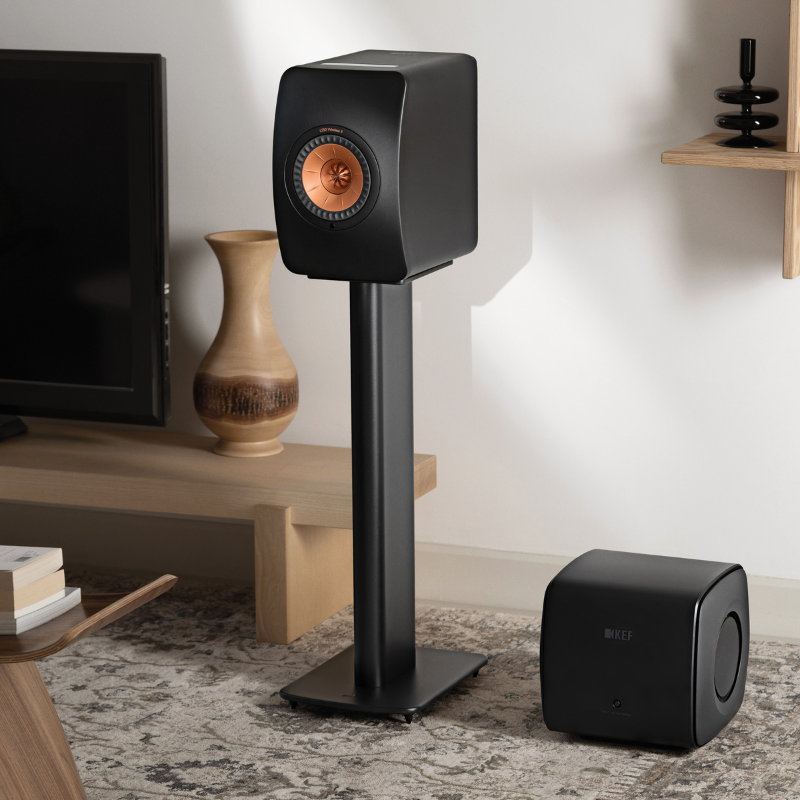 KEF LS50 Wireless II + KC62 Sub + S2 Stands Bundle